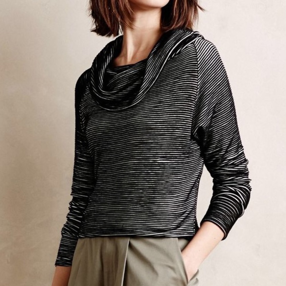 Anthropologie Dolan ribbed neck sweater